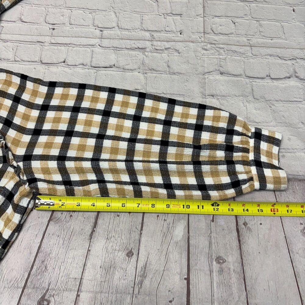 Pilcro Anthropologie Women Long Sleeve Blouse Top Shirt Size 2X Plaid C063 -16 - Picture 5 of 16